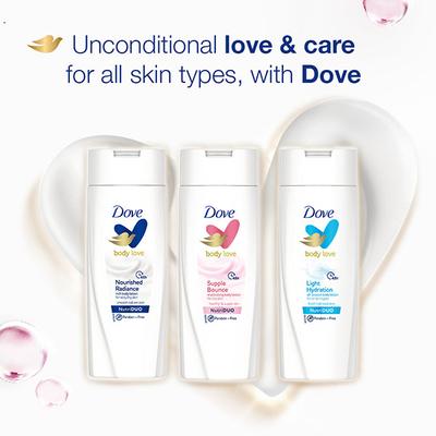 Dove Body Love Supple Bounce Body Lotion For Dry Skin Paraben Free 100 ml - Lotions & Creams