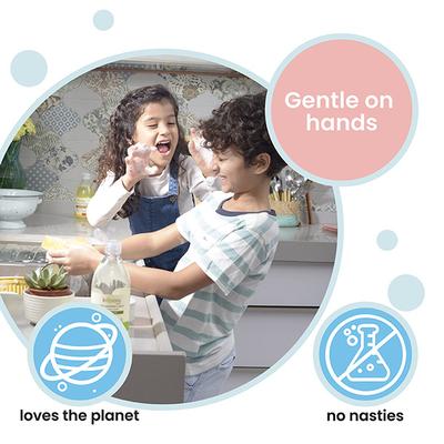 Koparo Clean Dish Washing Liquid (Pack of 2 x 500 ml) - Lime & Basil - Others