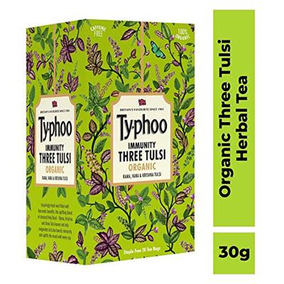 Typhoo Organic Immunity Three Tulsi Tea Bag 20's - Herbal/Green Teas