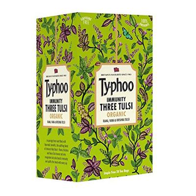 Typhoo Organic Immunity Three Tulsi Tea Bag 20's - Herbal/Green Teas