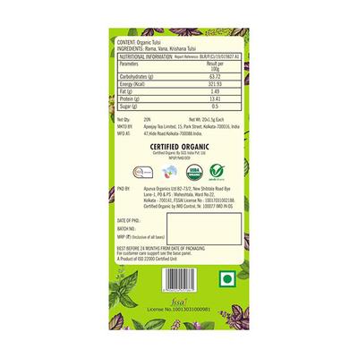 Typhoo Organic Immunity Three Tulsi Tea Bag 20's - Herbal/Green Teas