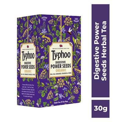 Typhoo Organic Digestive Power Seeds Tea Bag 20's - Herbal/Green Teas