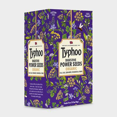 Typhoo Organic Digestive Power Seeds Tea Bag 20's - Herbal/Green Teas