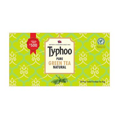 Typhoo Pure Natural Green Tea Bag 100's - Herbal/Green Teas