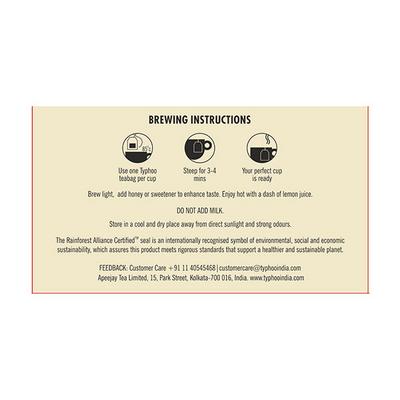 Typhoo Pure Natural Green Tea Bag 100's - Herbal/Green Teas