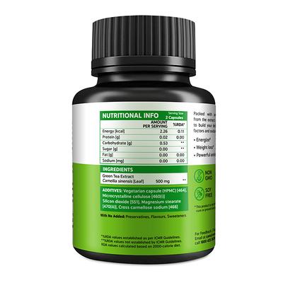 Natxtra Green Tea Slim & Detox Capsule 60's - Herbal/Green Teas