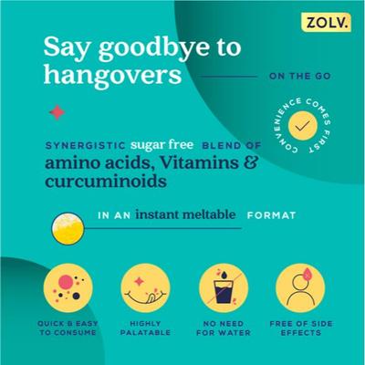 Zolv Party Pal Sugar Free Mouth Melts Sachet - Lemon Peppermint & Blueberry 20's - General Health