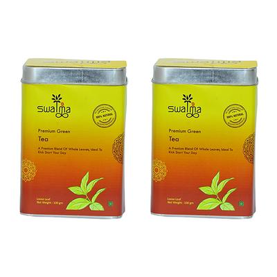 Swatma Premium Green Tea Powder (Pack of 2 x 100 gm) - Teas
