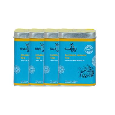 Swatma Premium Darjeeling Muscatel Tea Powder (Pack of 4 x 100 gm) - Teas