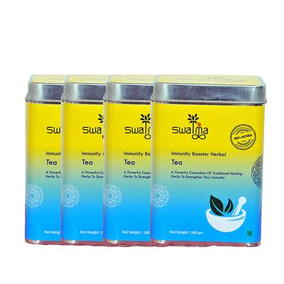 Swatma Immunity Booster Herbal Tea Powder (Pack of 4 x 100 gm) - Teas