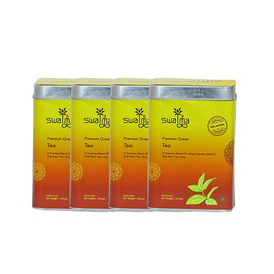 Swatma Premium Green Tea Powder (Pack of 4 x 100 gm) - Teas