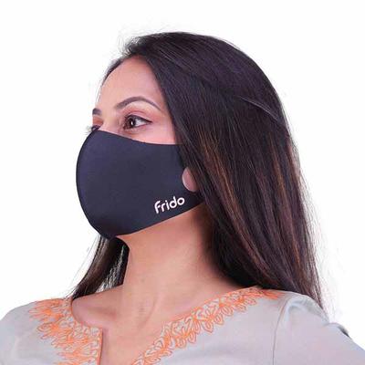 Frido Ultra Comfortable Silver+ Face Mask - Blue (Pack of 2) - Face Mask
