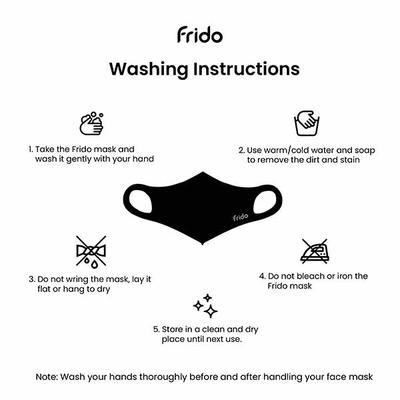 Frido Ultra Comfortable Silver+ Face Mask - Blue (Pack of 2) - Face Mask