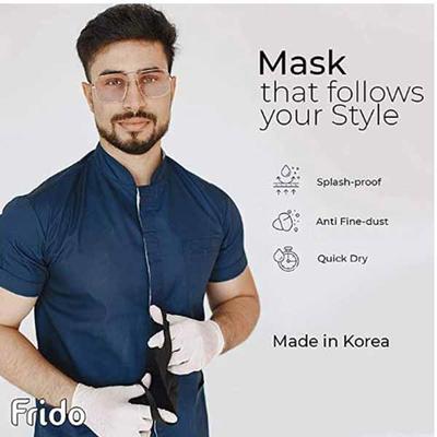 Arcatron Frido Copper+ Reusable Face Mask - Black 1's - Face Mask