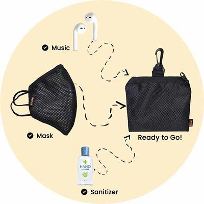 Arcatron Frido Copper+ Reusable Face Mask - Black (Pack of 3) - Face Mask