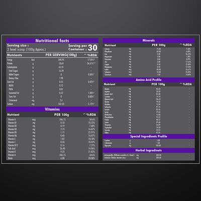 Dr. Morepen Muscle Food Mass Gainer Powder - Kesar Pista Badam 3 kg - Workout Essentials