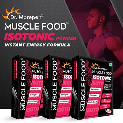 Dr. Morepen Muscle Food Isotonic Powder - Litchi Flavour 1 kg - Workout Essentials