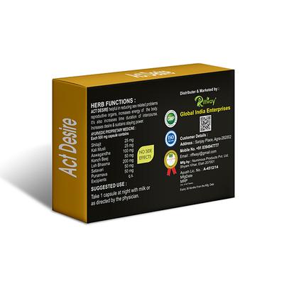Riffway Act Desire 500 mg Capsule for Men 10's - Sexual Healthcare