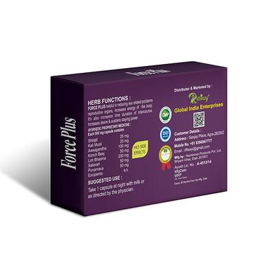 Riffway Force Plus 500 mg Capsule for Men 10's - Sexual Healthcare