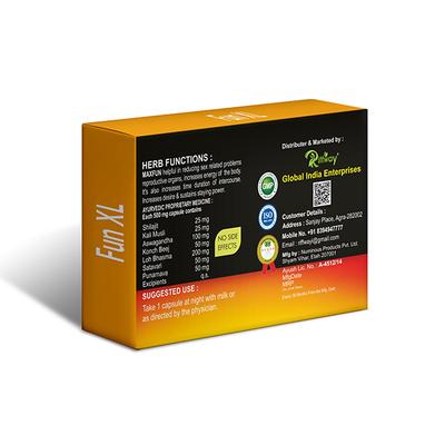 Riffway Fun XL 500 mg Capsule for Men 10's - Sexual Healthcare