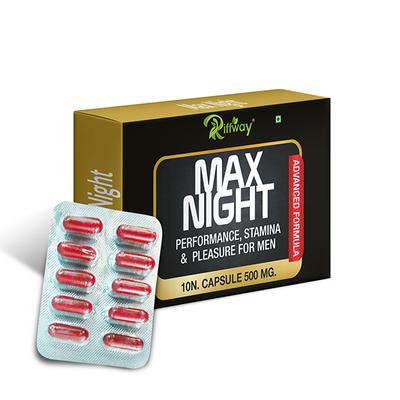 Riffway Max Night 500 mg Capsule for Men 10's - Sexual Healthcare