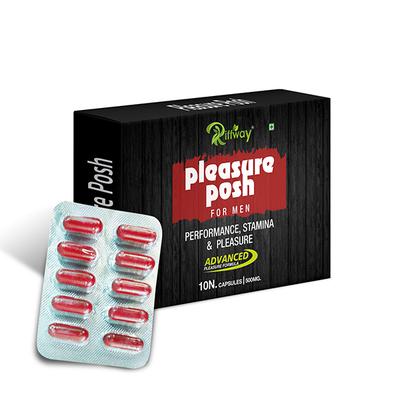 Riffway Pleasure Posh 500 mg Capsule for Men 10's - Sexual Healthcare
