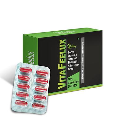 Riffway Vita Feelux 500 mg Capsule for Men 10's - Sexual Healthcare