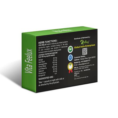 Riffway Vita Feelux 500 mg Capsule for Men 10's - Sexual Healthcare