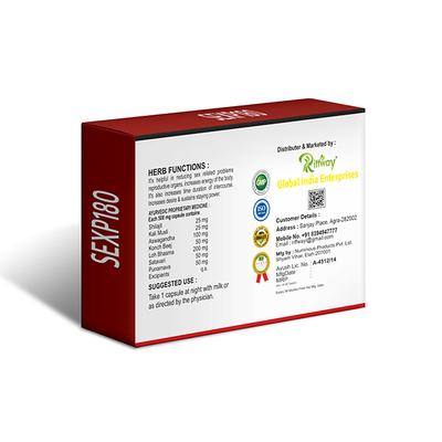 Riffway Sexp 180 500 mg Capsule 10's - Sexual Healthcare