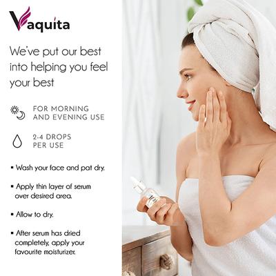 Vaquita Beauty Skin Brightening Face Serum - Vitamin E + Vitamin C + Hydration 30 ml - Face Serum