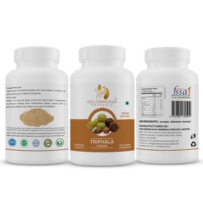 Goldenacacia Herrbals Triphala Powder 50 gm - Pure Herbs