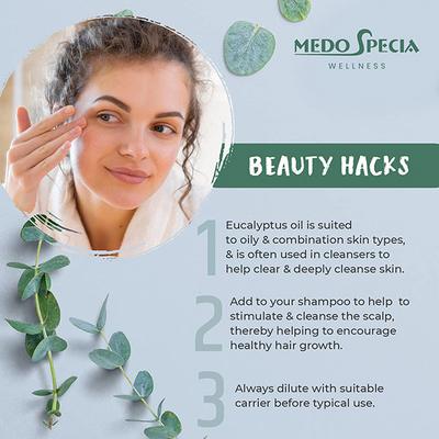 Medo Specia Pure Natural Steam Distilled Essential Oil - Eucalyptus 15 ml - Essential Oils