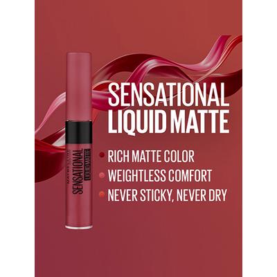 Maybelline New York Sara's Favorite Sensational Liquid Matte (Pack of 3) 1's - Lipsticks