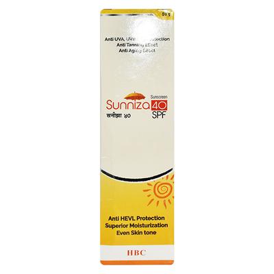 SUNNIZA SPF 40 Sunscreen 50gm - Sunscreen Preparations-Emo