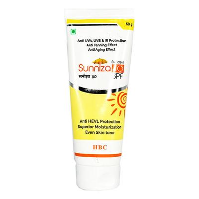SUNNIZA SPF 40 Sunscreen 50gm - Sunscreen Preparations-Emo