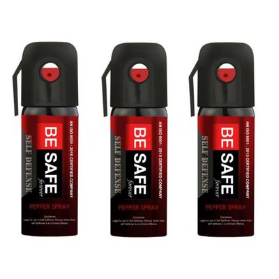 Be Safe Forever MAX Protection Self Defense Pepper Spray (Pack of 3 x 60 ml) - Others