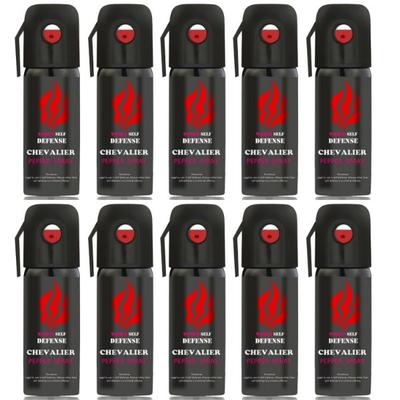 Chevalier Self Defense Pepper Spray (Pack of 10 x 55 ml) - Others