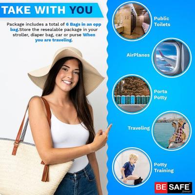 Be Safe Forever Disposable Paper Toilet Seat Cover - Black (Pack of 10 Sheet x 2's) - Others