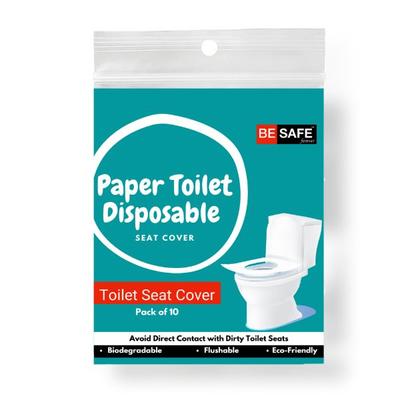 Be Safe Forever Disposable Paper Toilet Seat Cover - Blue (Pack of 10's) - Others