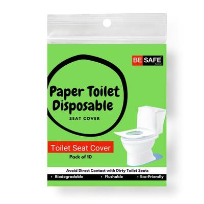 Be Safe Forever Disposable Paper Toilet Seat Cover - Green (Pack of 10's) - Others
