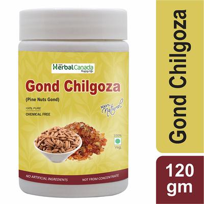 Herbal Canada Gond Chilgoza Nuts 120 gm - Health Products