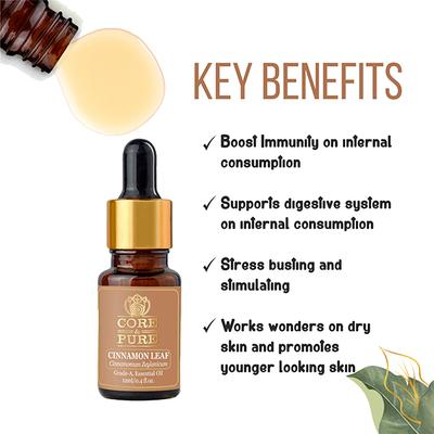 Core & Pure Grade A Essential Oil - Cinnamon Leaf 12 ml - Essential Oils