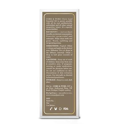 Core & Pure Grade A Essential Oil - Clove Leaf 12 ml - Essential Oils