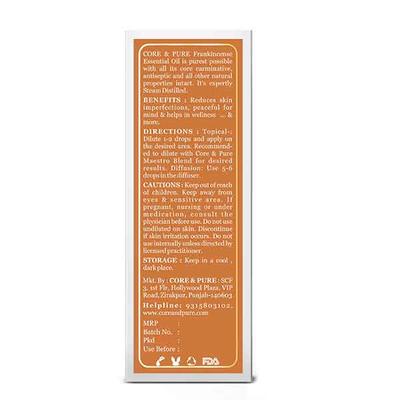 Core & Pure Grade A Essential Oil - Frankincense 12 ml - Essential Oils