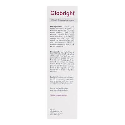GLOBRIGHT 3 WAY ANTI-BACTERIAL ACTION ADVANCE CLEANSING Face Wash 100gm - Cleanser-Oth