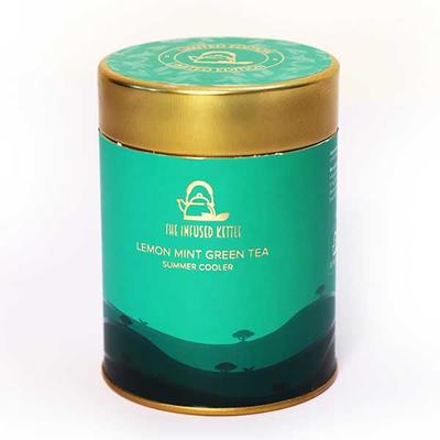 The Infused Kettle Summer Cooler Green Tea Leaves - Lemon Mint 50 gm - Teas
