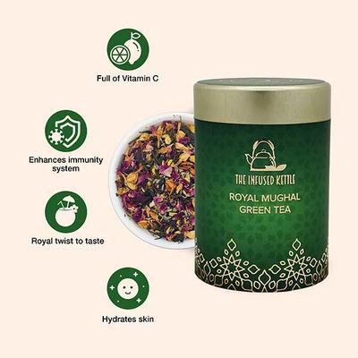 The Infused Kettle Green Tea Leaves - Royal Mughal 50 gm - Teas