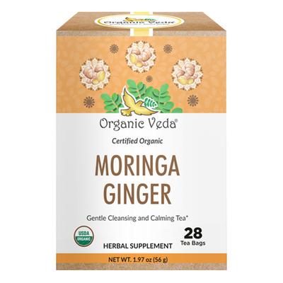Organic Veda Moringa Ginger Tea Bags 28's - Teas