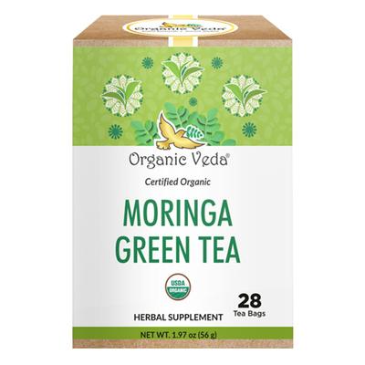 Organic Veda Moringa Green Tea Bags 28's - Teas