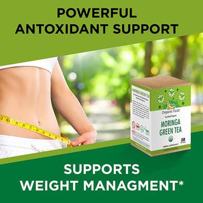 Organic Veda Moringa Green Tea Bags 28's - Teas